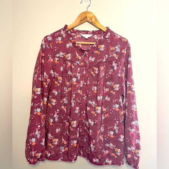 Lauren Conrad Floral Blouse - Picture 3 of 10